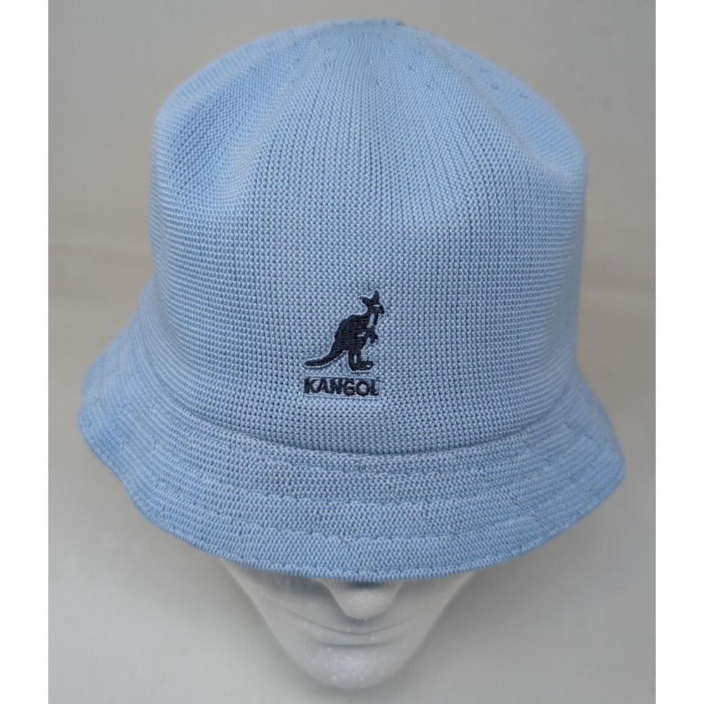 Kangol Unisex Tropic Bin Bucket Hat Cap Blue Size Large Men Women VTG Rap